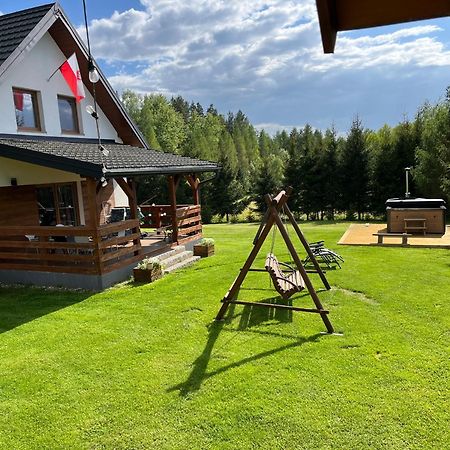 Domek Z Kominkiem Nad Jeziorem Z Jacuzzi Ogrodowym Sumowo  Екстериор снимка